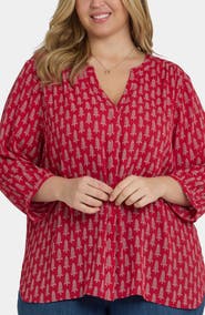 NYDJ Pintuck Top