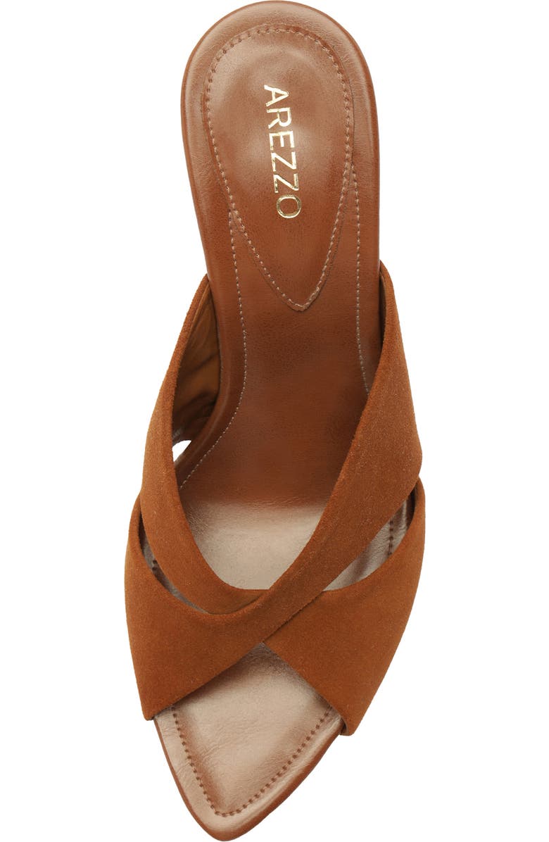 Arezzo Amelia Stiletto Sandal, Alternate, color, Rich Caramel