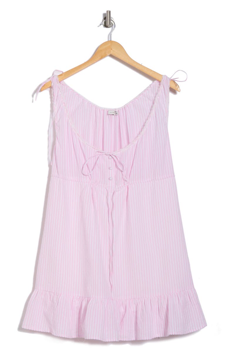 Stripe Babydoll Minidress