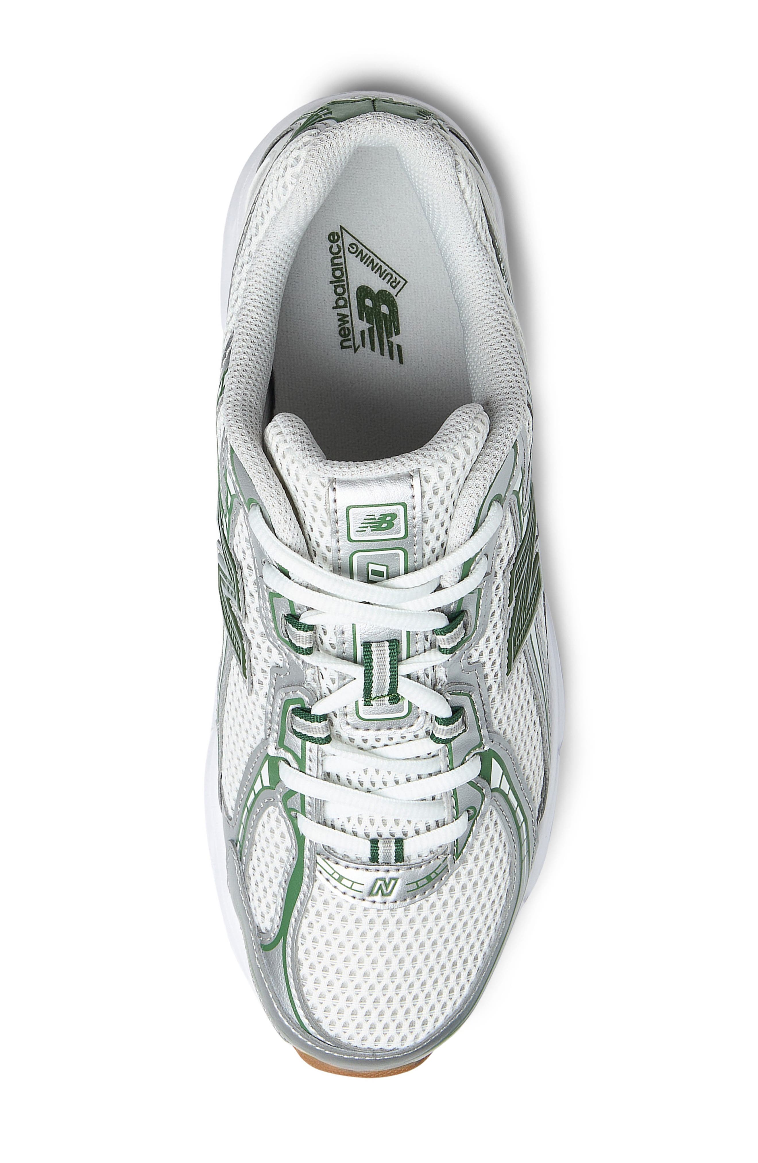 New Balance Gender Inclusive 740 Sneaker, Alternate, color, Grey Matter/ Dark Alpine Green