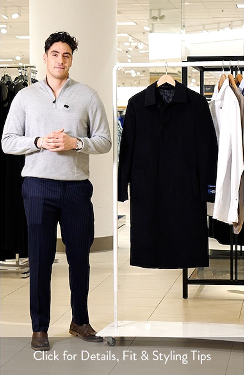 Stanley Classic Fit Wool & Cashmere Overcoat, sales video thumbnail