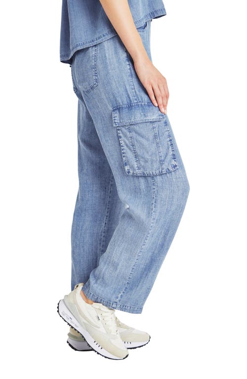Splendid Aven Indigo Straight-leg Cargo Pants In Indigo
