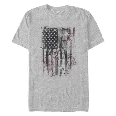 Men's Lost Gods American Flag Abstract Art  Graphic T-Shirt