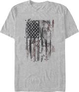 Lost Gods Men's Lost Gods American Flag Abstract Art  Graphic T-Shirt