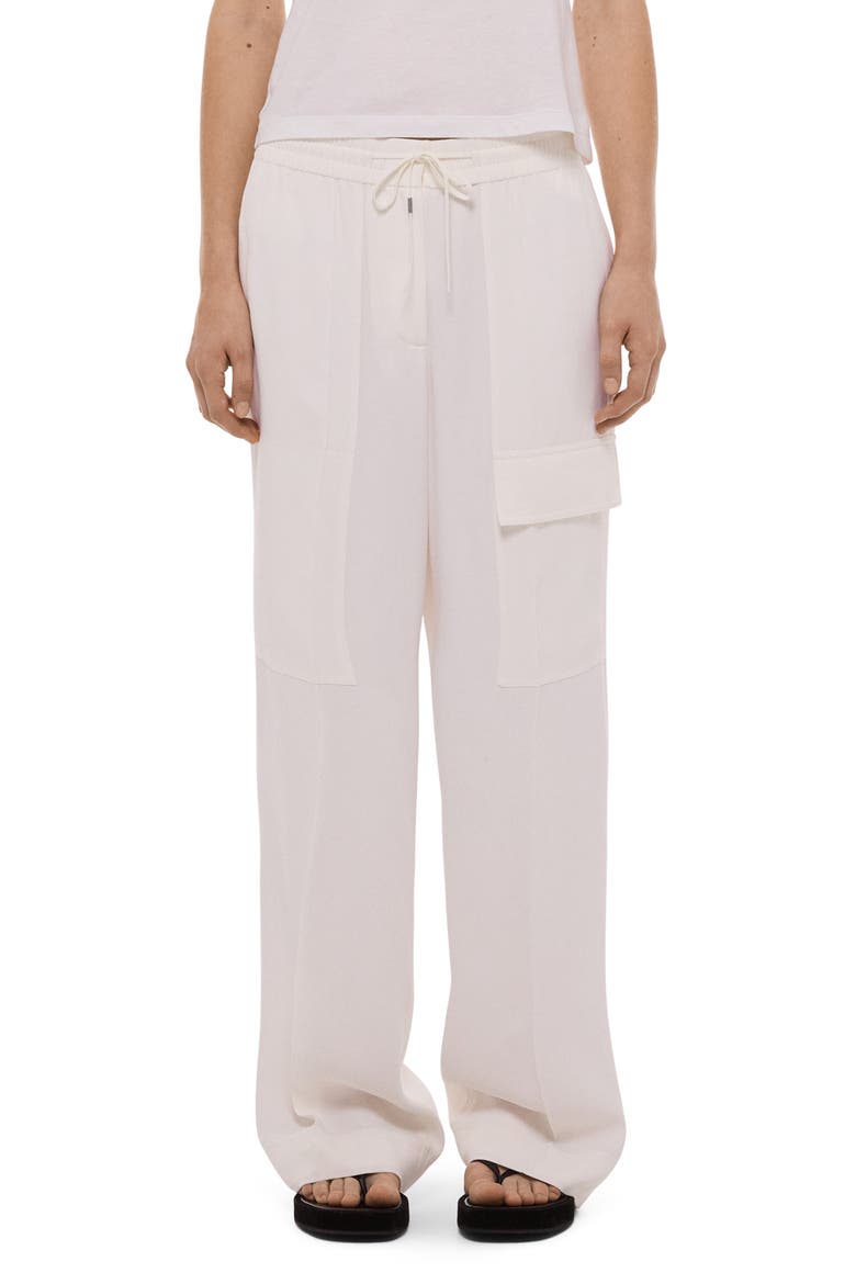 Woven Cargo Pants, Main, color, IVORY
