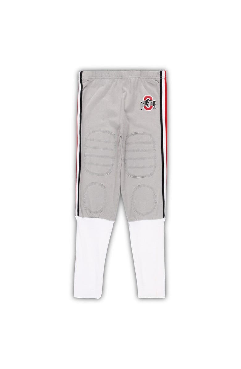 Wes & Willy Preschool Wes & Willy Scarlet Ohio State Buckeyes Football Pajama Set, Alternate, color, Scarlet