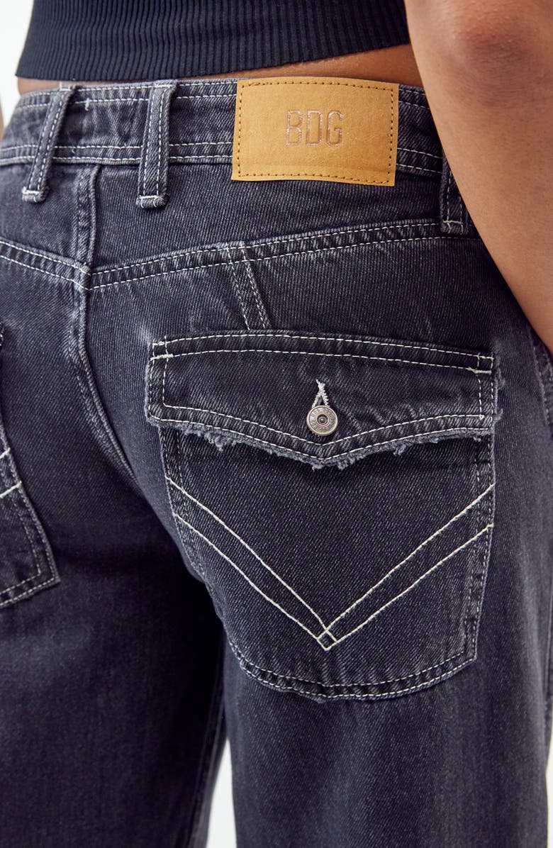 BDG Urban Outfitters Low Rise Puddle Cargo Jeans, Alternate, color, 