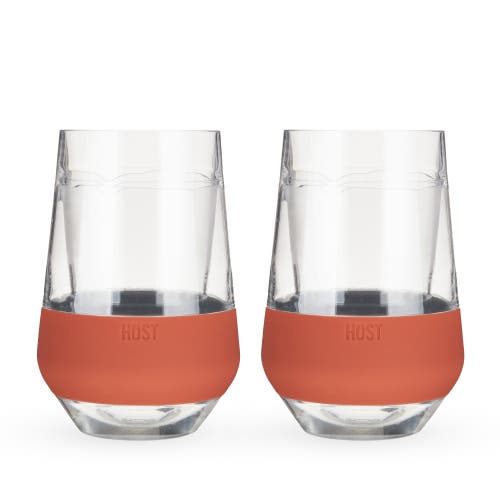 Host Wine Freeze Xl Cooling Cup Set Of 2 In Terra Cotta