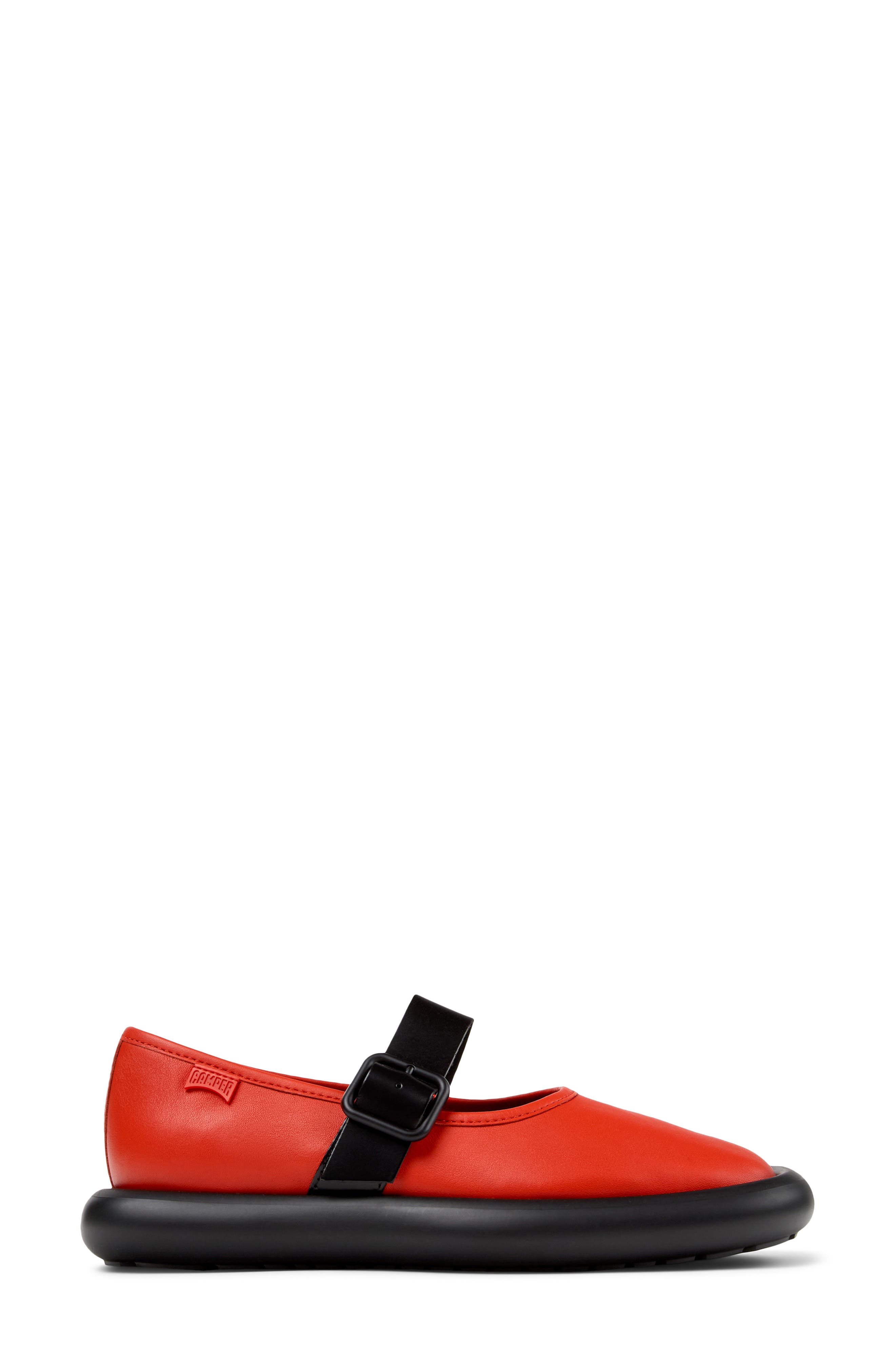 Onda Mary Jane Flat, Alternate, color, BRIGHT RED