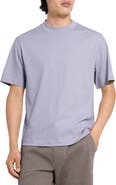 Theory Relaxed Stripe Cotton Blend T-Shirt