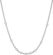ANIA HAIE Bezel Cubic Zirconia Station Necklace