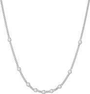 ANIA HAIE Bezel Cubic Zirconia Station Necklace