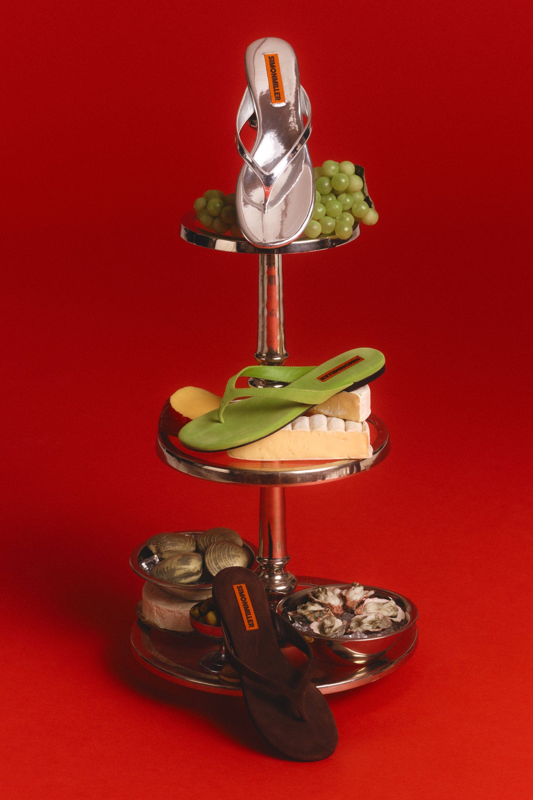 SIMONMILLER Suede Riviera Thong Sandal, Alternate, color, Espresso