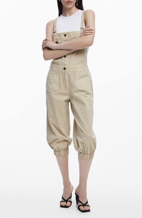 Cotton Capri Overalls