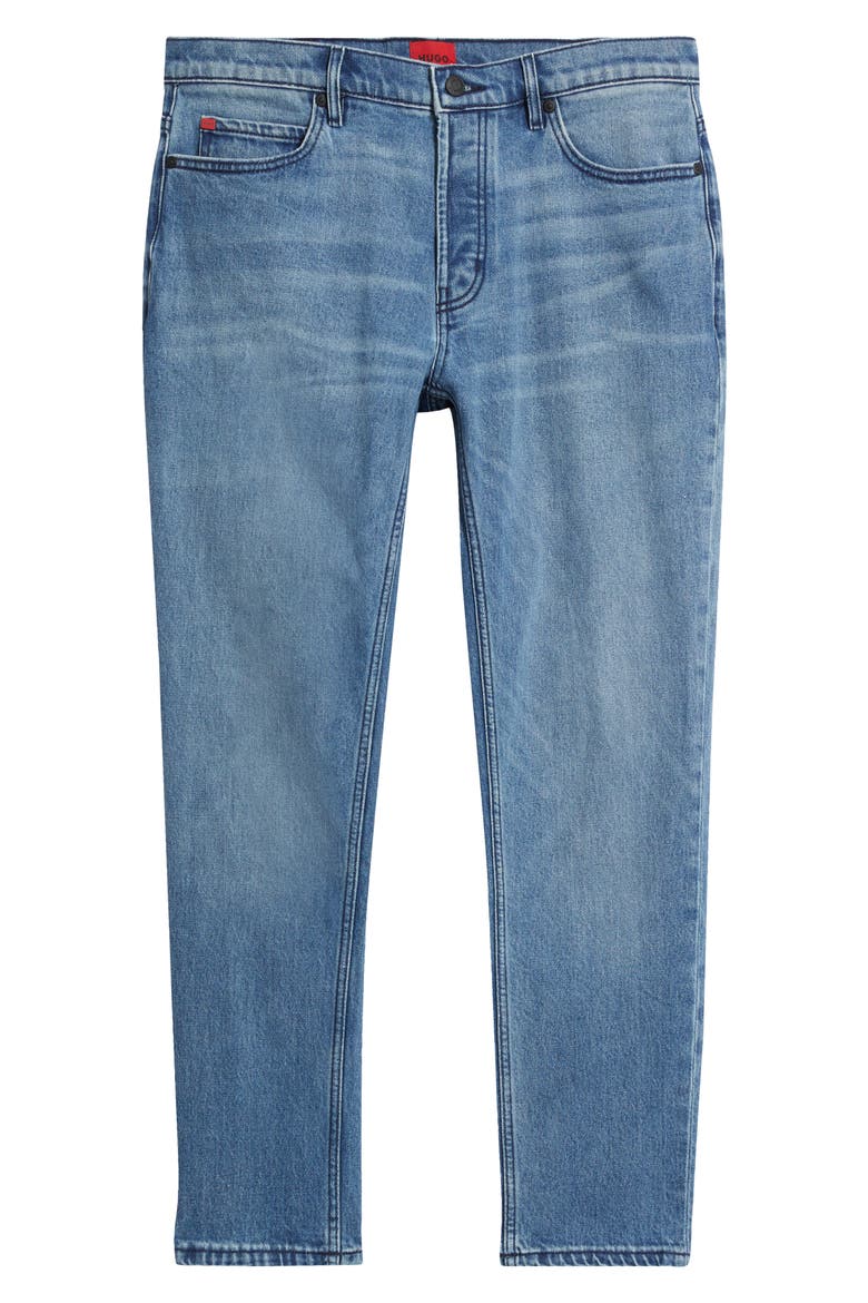 Slim Straight Leg Jeans, Alternate, color, MEDIUM BLUE