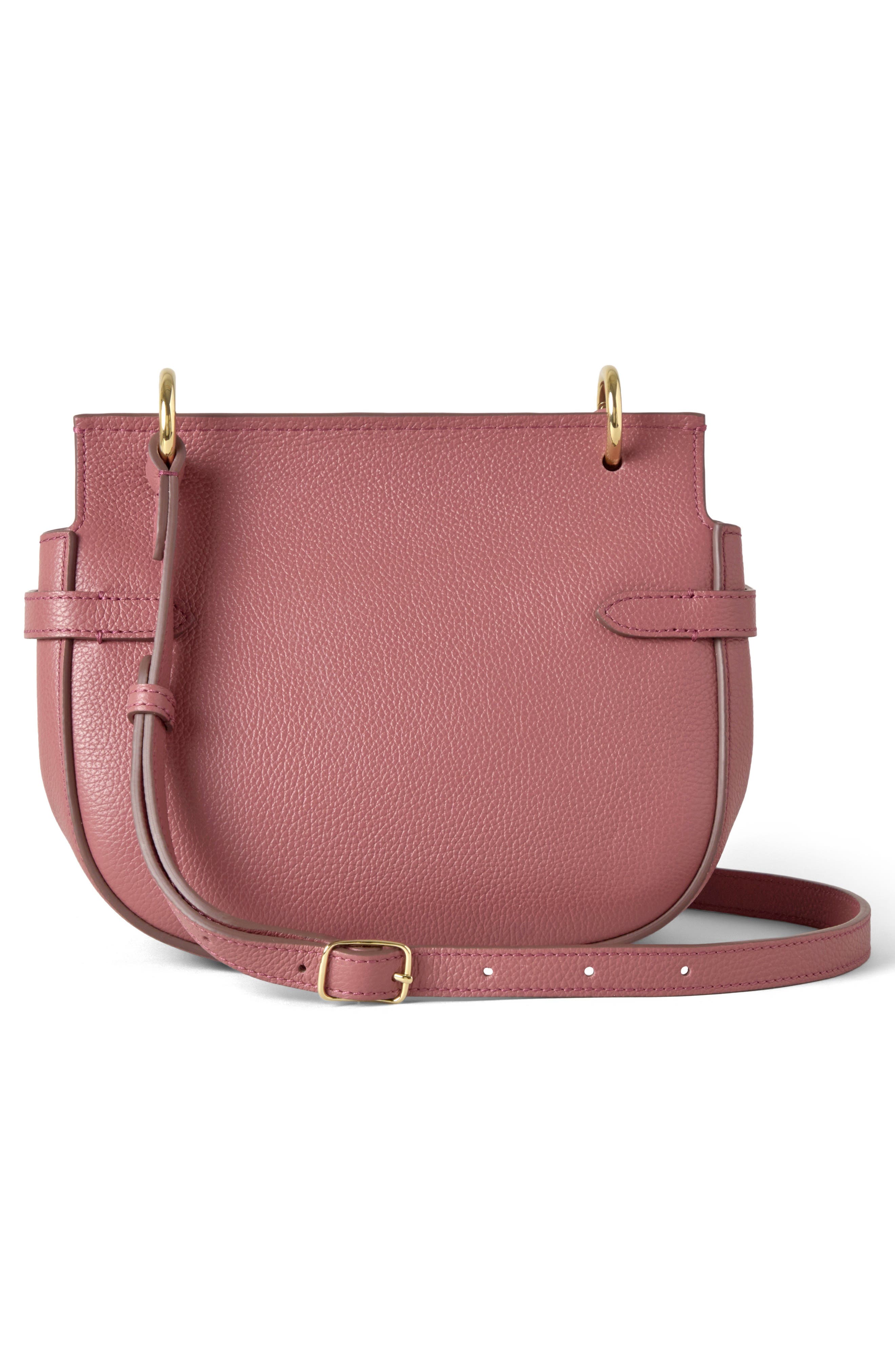 Small Amberley Leather Satchel, Alternate, color, PINK SCRUMPY