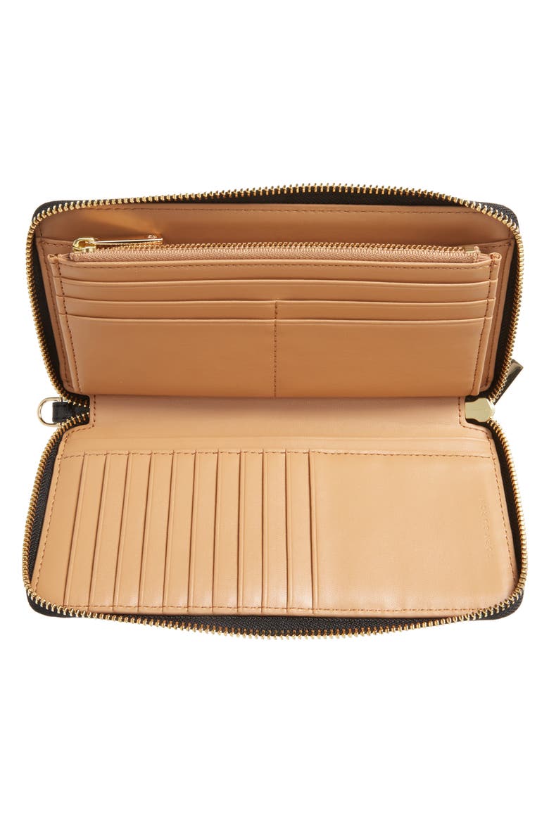 Parker Leather Continental Wallet, Alternate, color, BLACK