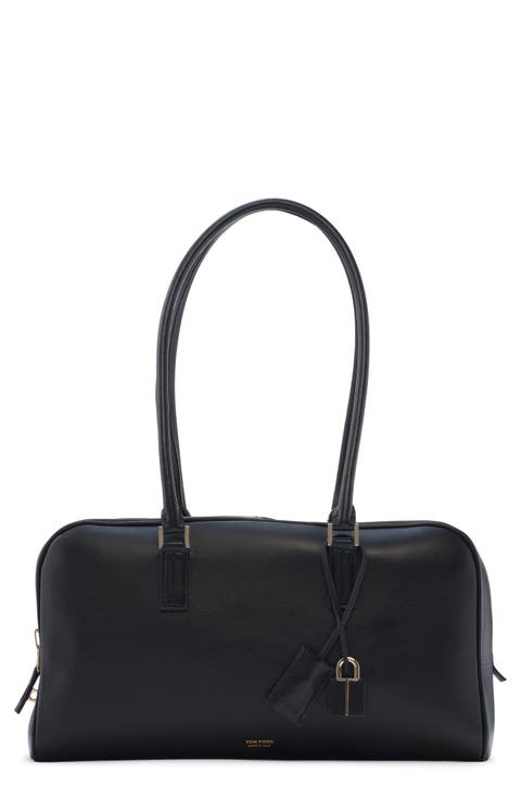 Small Leather Bowling Bag