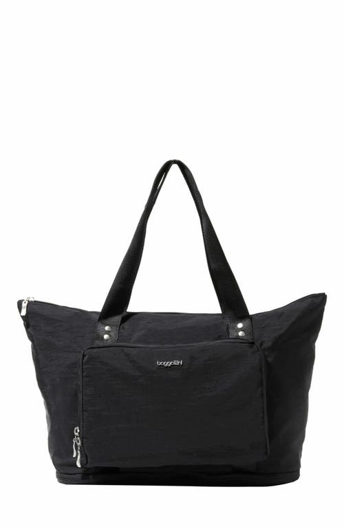 BAGGALLINI Carryall Expandable Packable Weekender Tote Bag in Black at Nordstrom