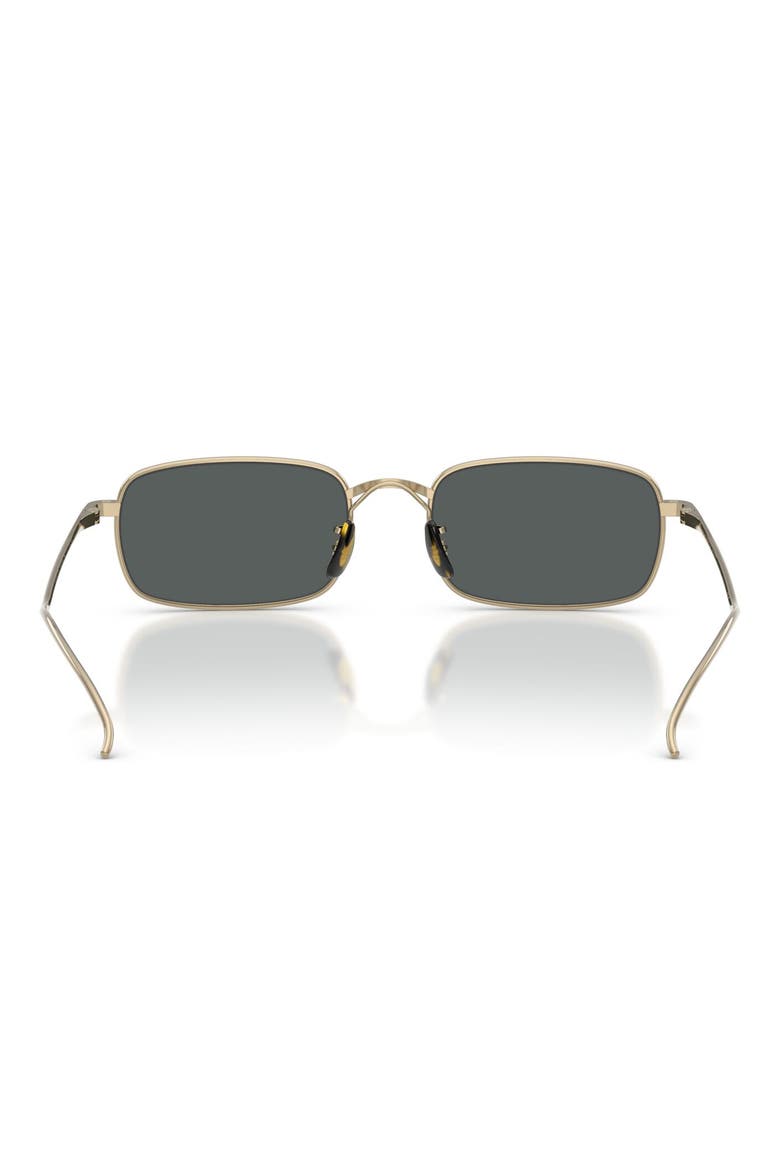 TK-14 53mm Polarized Rectangular Sunglasses, Alternate, color, GOLD / MIDNIGHT EXPRESS POLAR