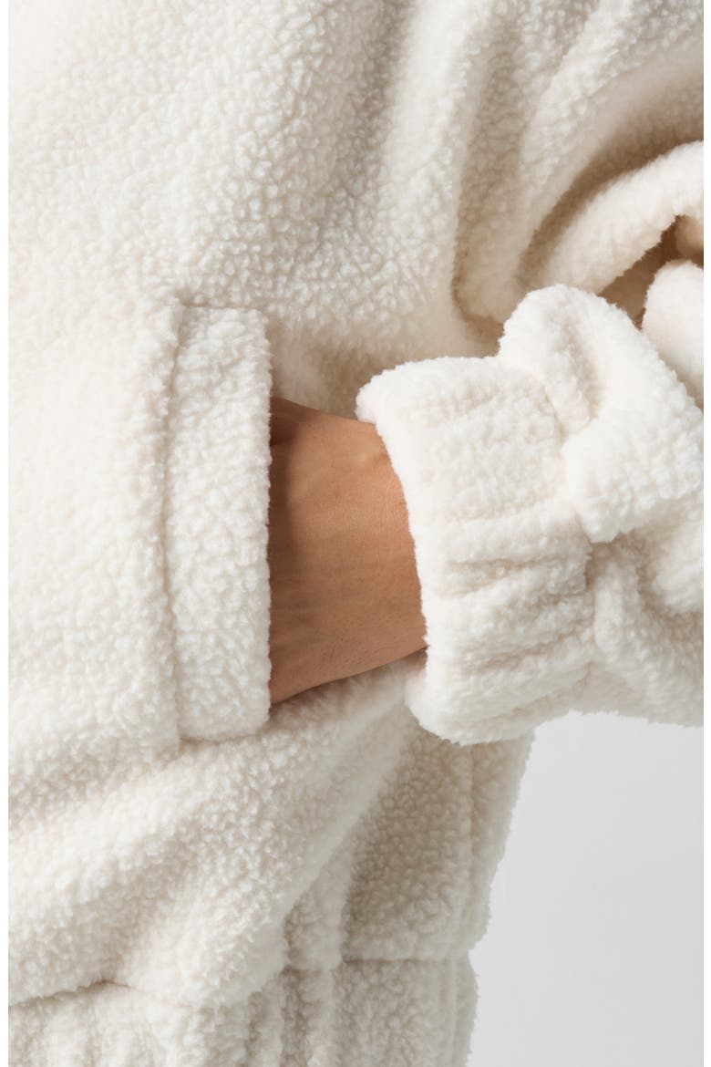 Teddy High Pile Fleece Jacket, Alternate, color, JET STREAM