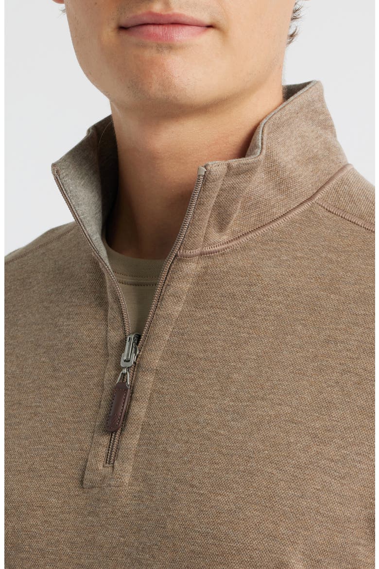 Icon Reversible Quarter Zip, Alternate, color, OATMEAL/ LIGHT GRAY