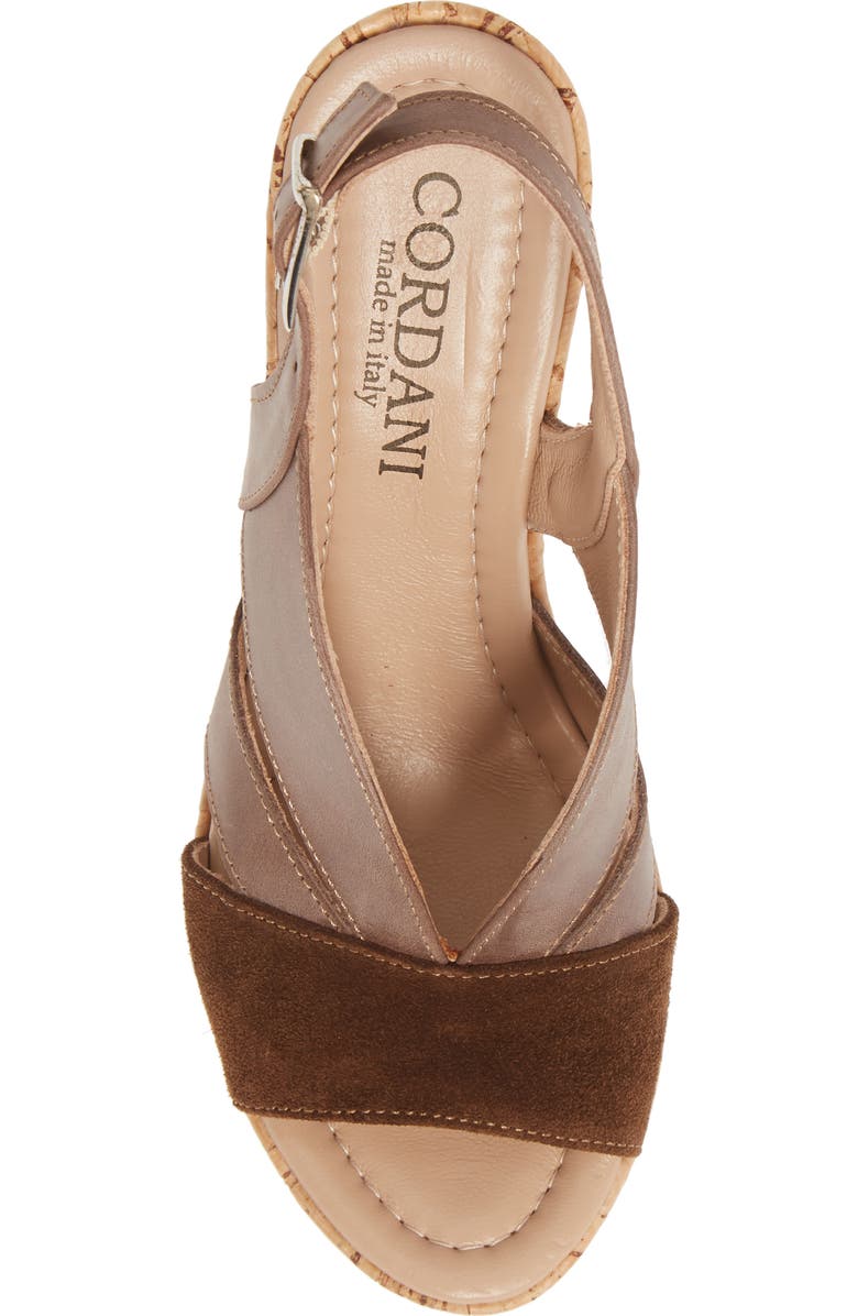 Cordani Randie Platform Wedge Slingback Sandal, Alternate, color,
