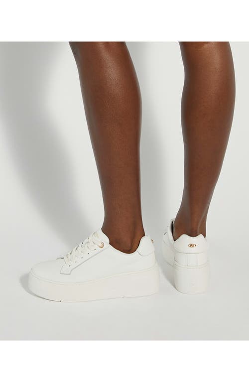 Dune London Episode Platform Sneaker In White