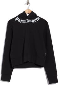 Palm Angels Gothic Logo Cotton Hoodie