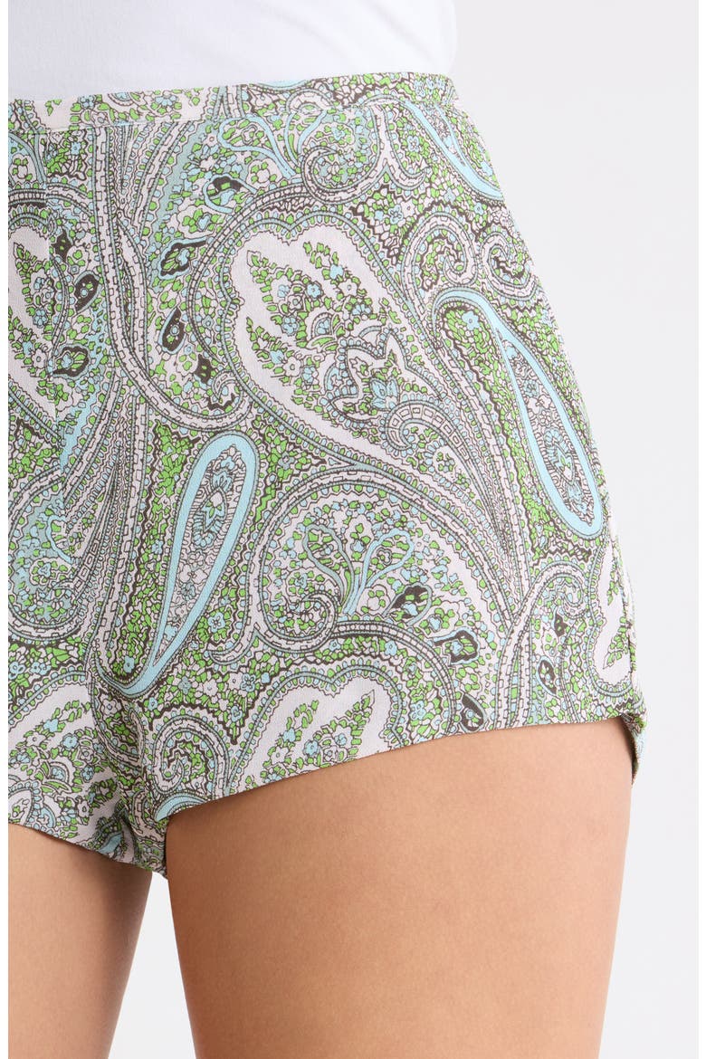 Wren Paisley Shorts, Alternate, color, AQUA PAISLEY