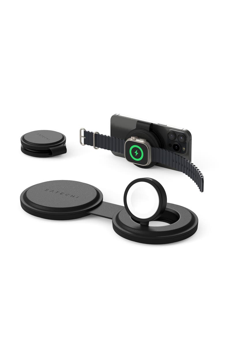 Satechi OntheGo 2 in 1 Charger, Main, color, Black