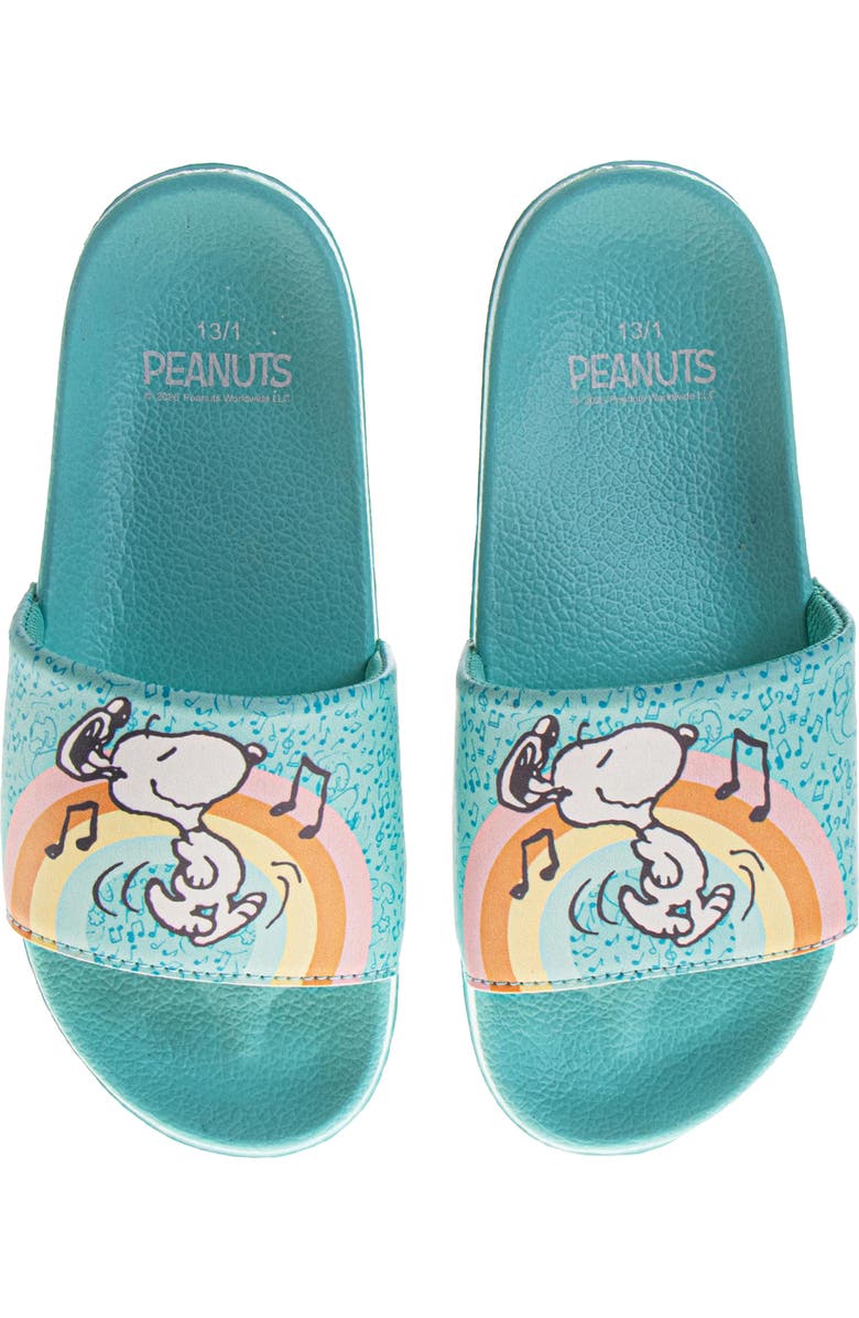 JOSMO Kids' Peanuts Musical Snoopy Slide Sandal, Alternate, color, Blue