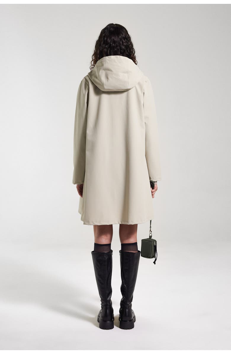 Stutterheim Mosebacke Lightweight Zip Matte Raincoat, Alternate, color, Pelican