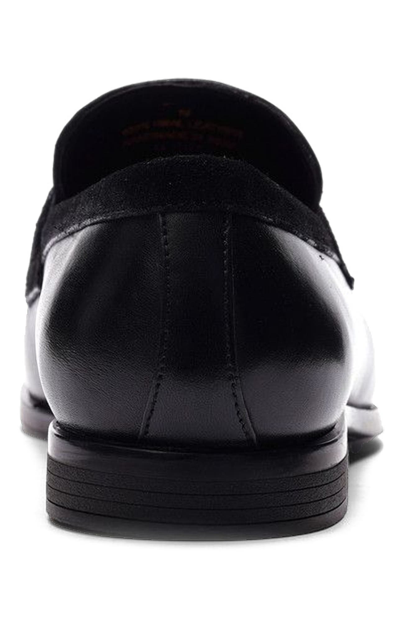 CARLOS SANTANA Laurent Tassel Loafer, Alternate, color, Black Leather