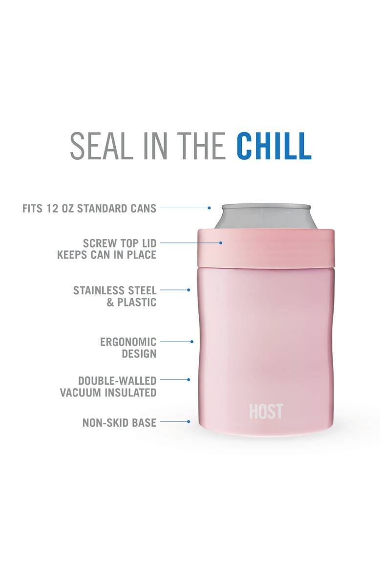 Stay-Chill Standard Can Cooler, Alternate, color, Peony Pink