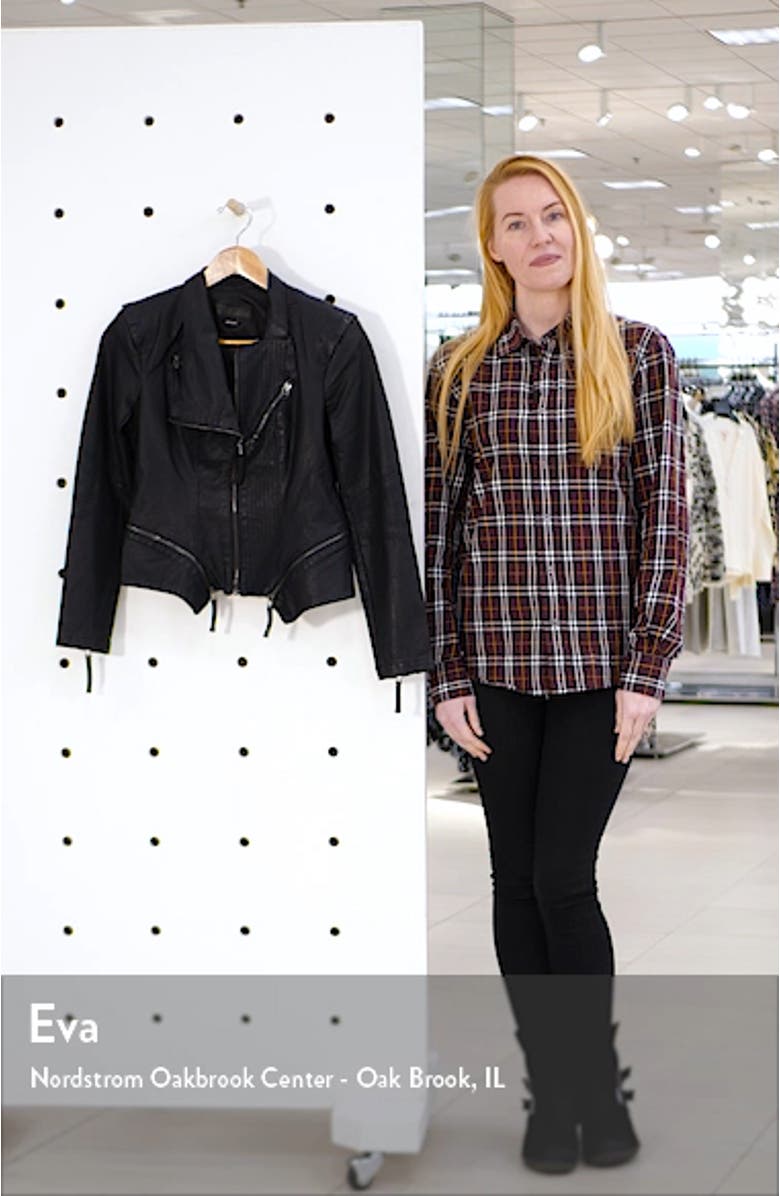 Faux Leather Moto Jacket, sales video thumbnail