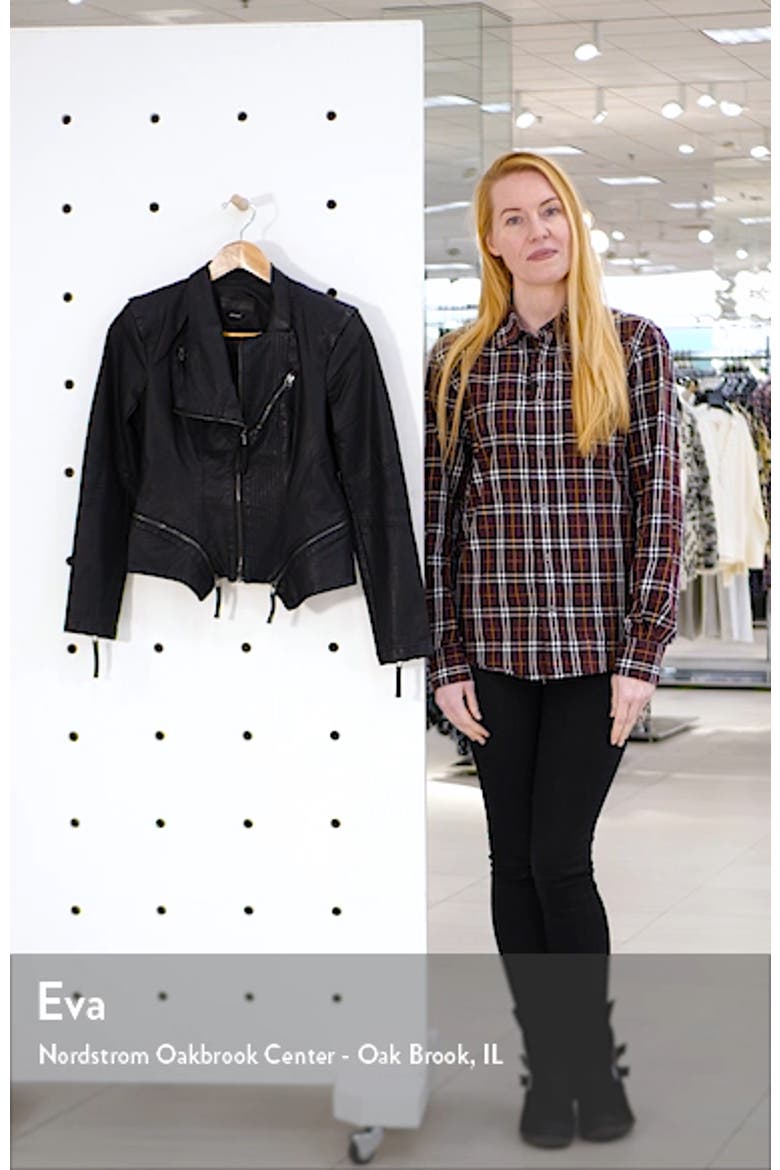 Faux Leather Moto Jacket video