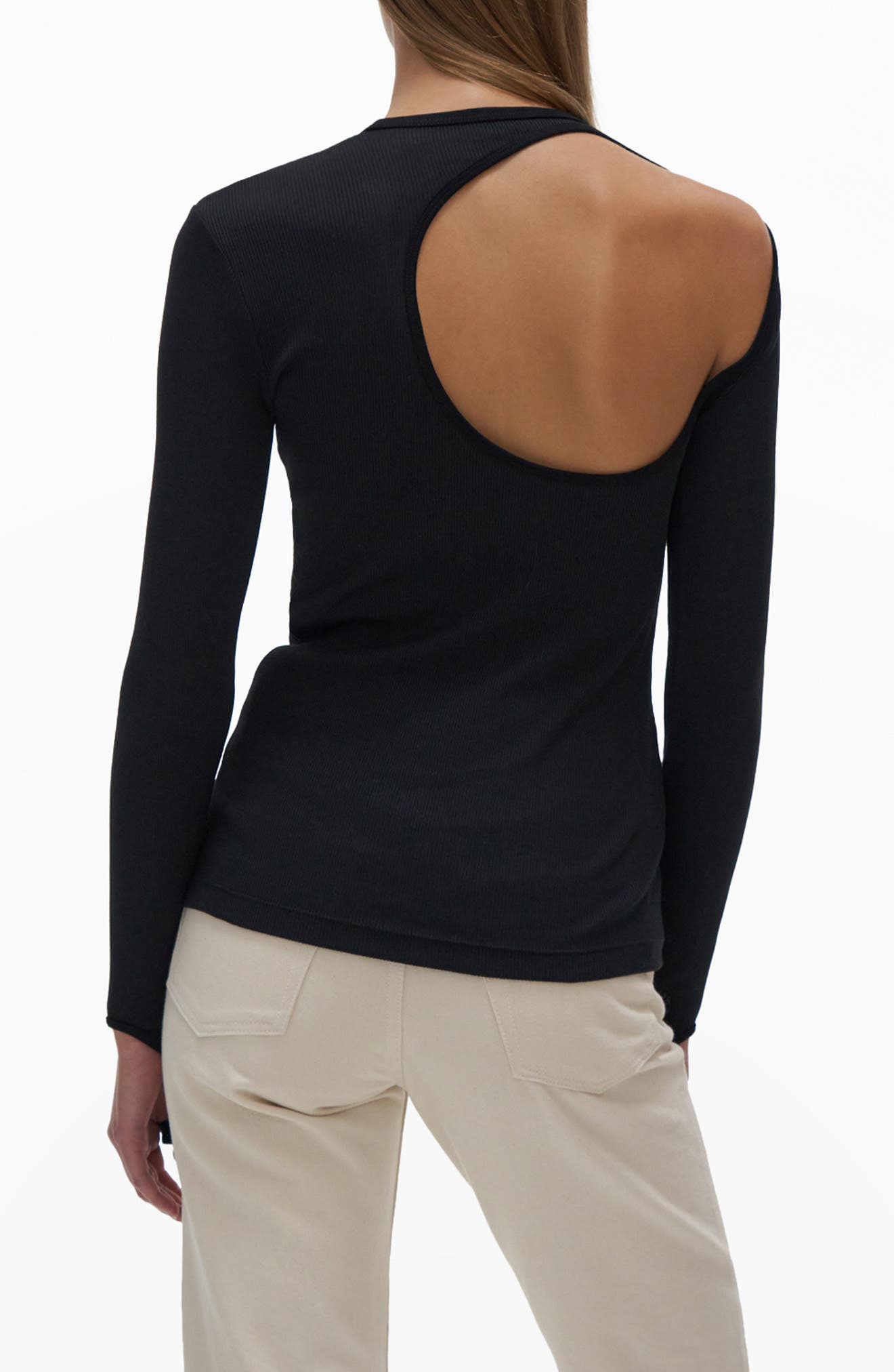 Helmut Lang Open Back Long Sleeve Top (Women) | Nordstromrack