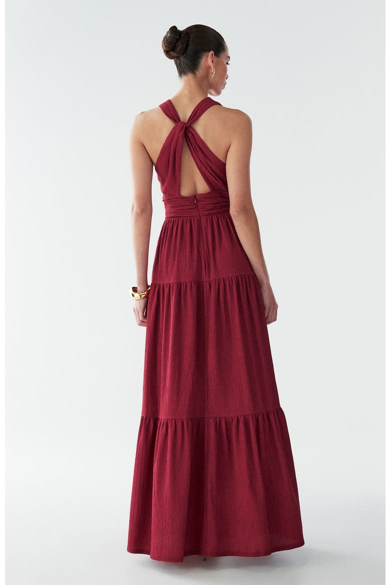 Brooks Maxi Dress, Alternate, color, Burgundy