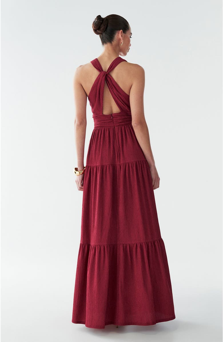 BWLDR Brooks Maxi Dress, Alternate, color, Burgundy