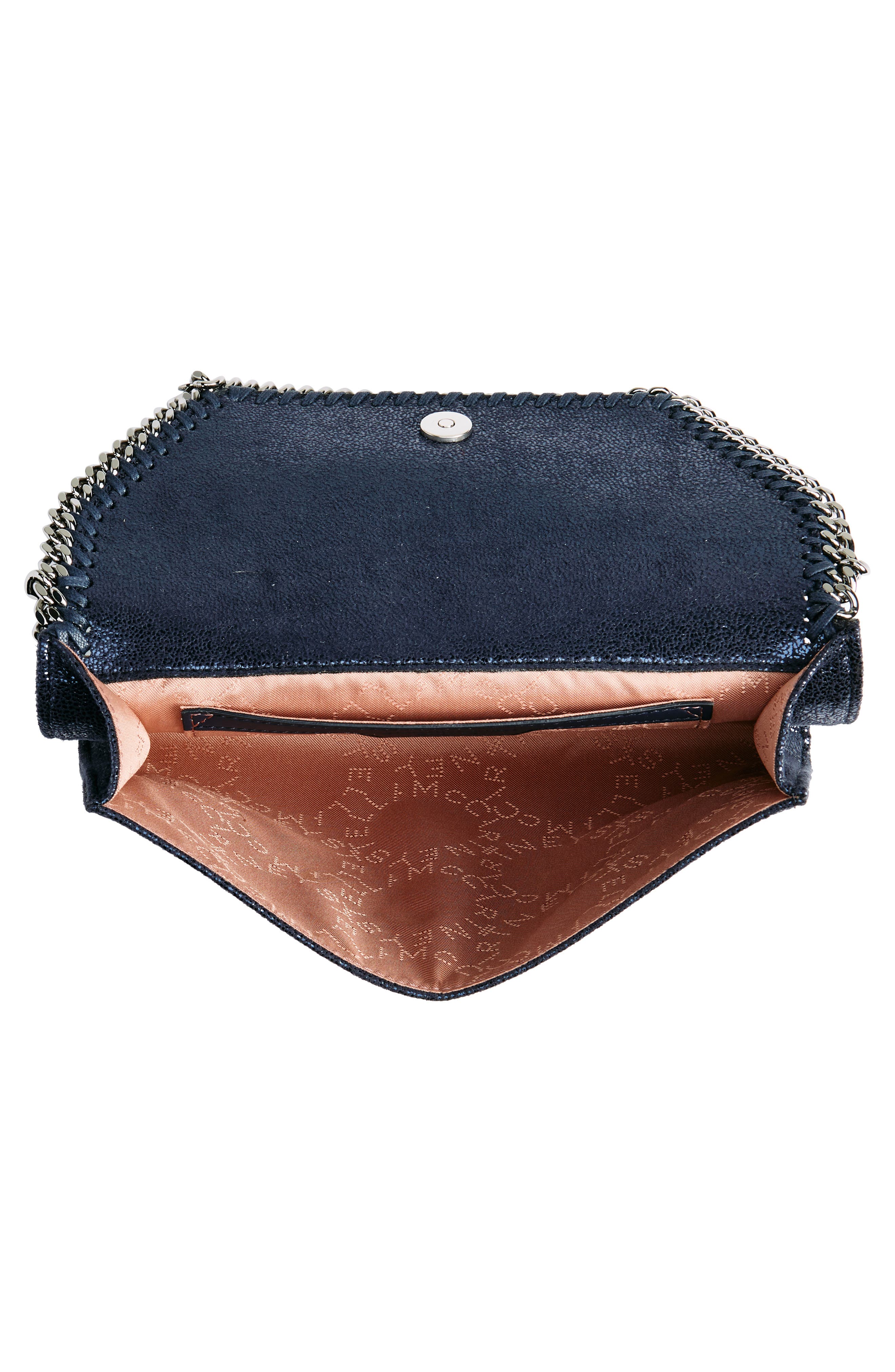 Stella McCartney Mini Falabella Faux Leather Crossbody Bag, Alternate, color, 