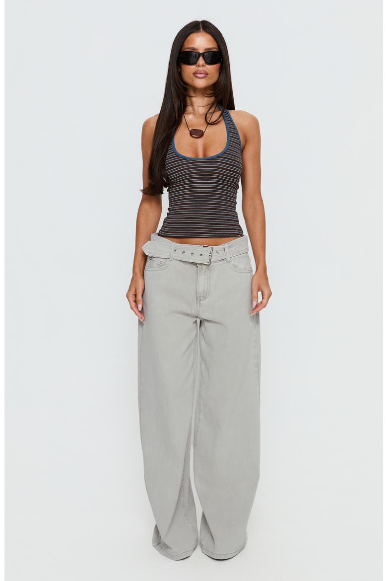 Sugar Talking Striped Halter Top, Alternate, color, MULTI STRIPE