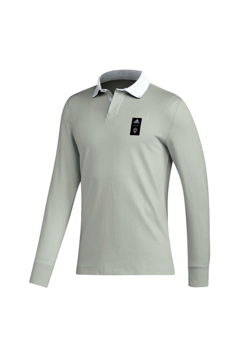 Men's adidas 2023 Player Gray Colorado Rapids Travel Long Sleeve Polo, Alternate, color, Gray
