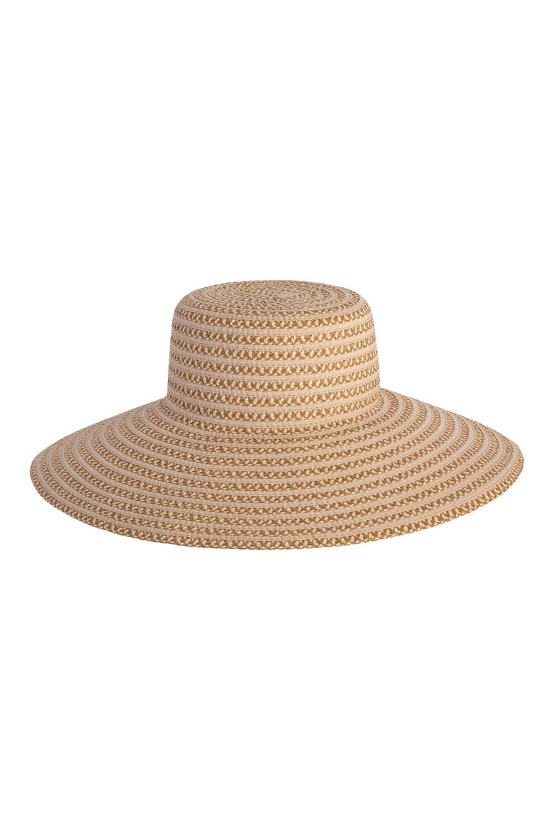 Margot Packable Straw Hat, Main, color, PEANUT