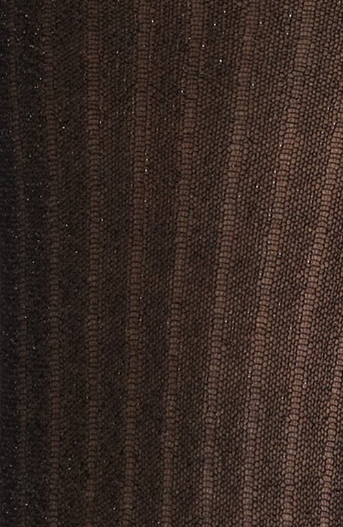 High Heel Jungle Beam Metallic Rib Crew Socks