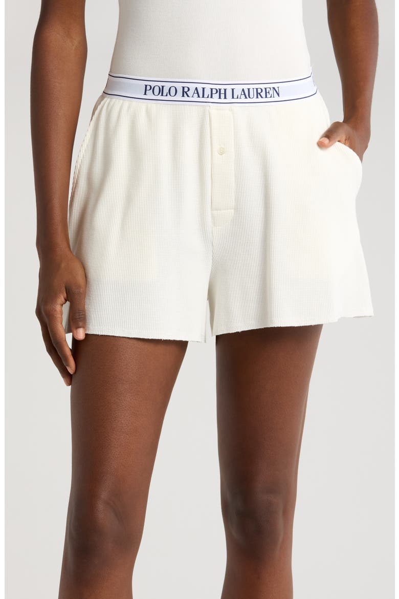 Boxer Pajama Shorts, Main, color, ECRUE