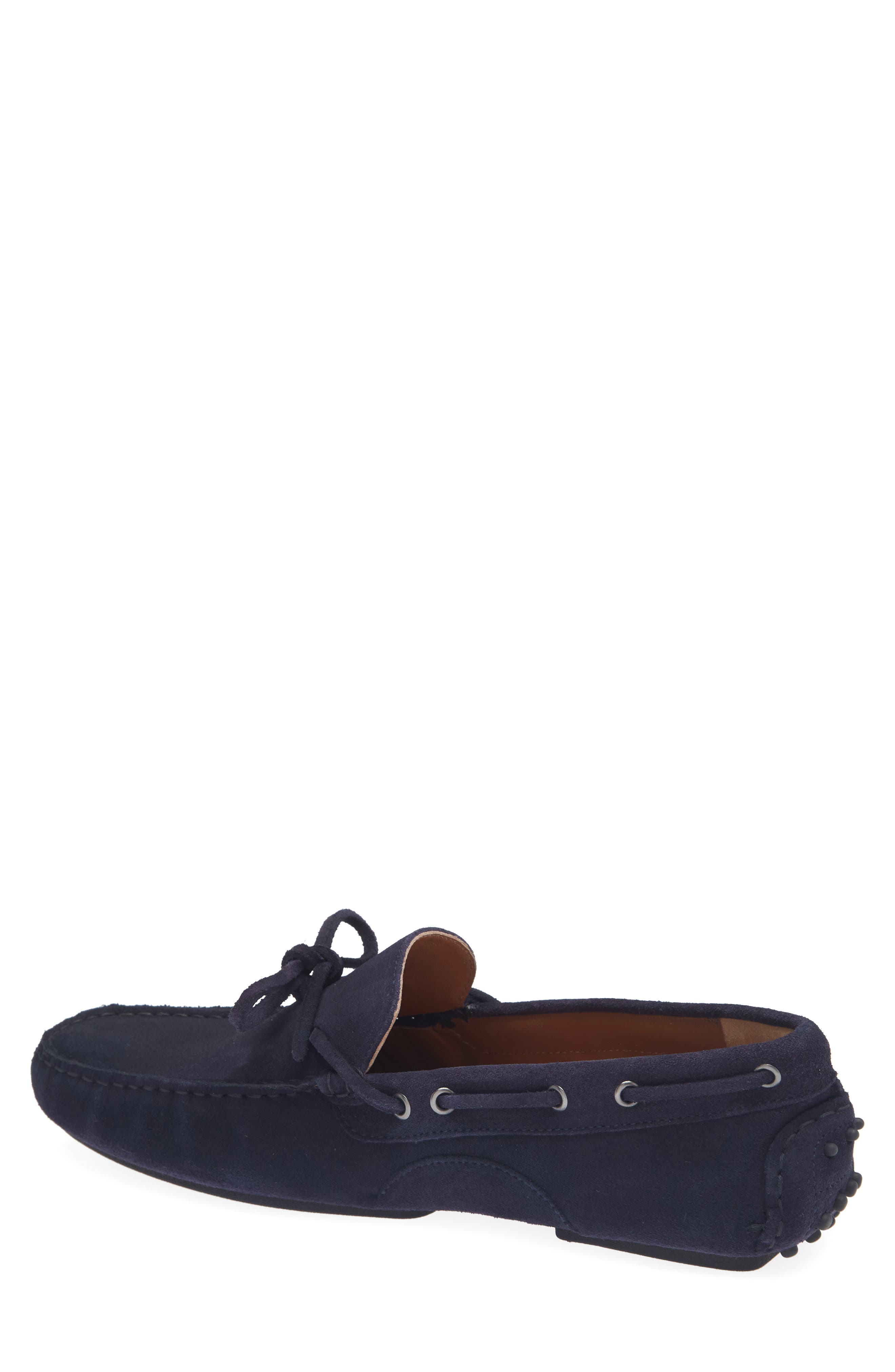 Hermoso Suede Driving Loafer(Men), Alternate, color, DARK BLUE SUEDE