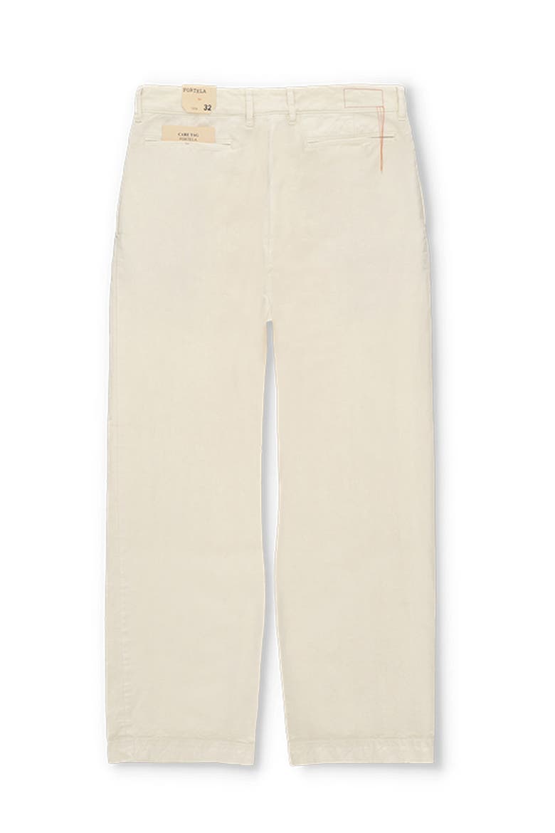 Newyork Cotton Pleated Trousers, Alternate, color, OFF WHITE