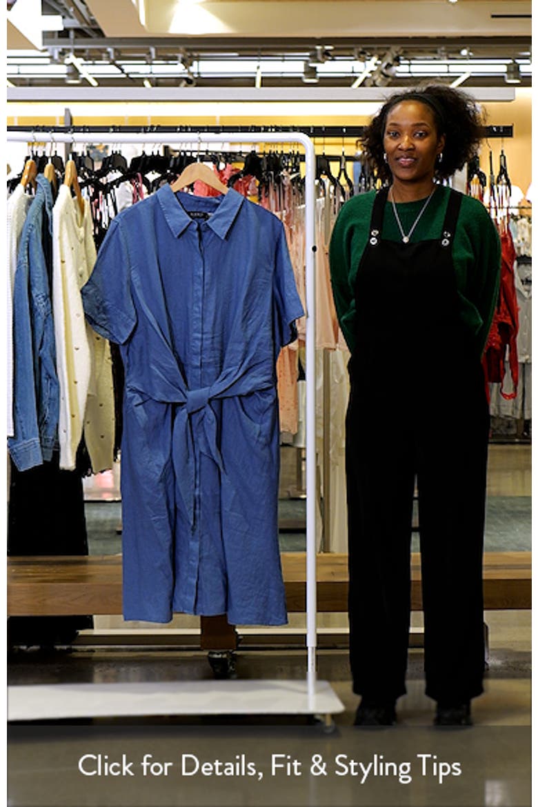Tie Waist Linen Shirtdress video