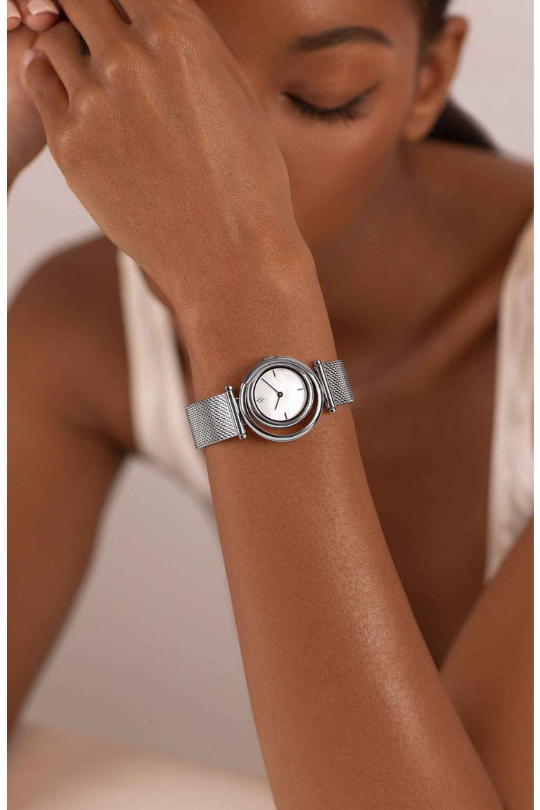 Eclipse Watch, Alternate, color, White Pearl-Silver